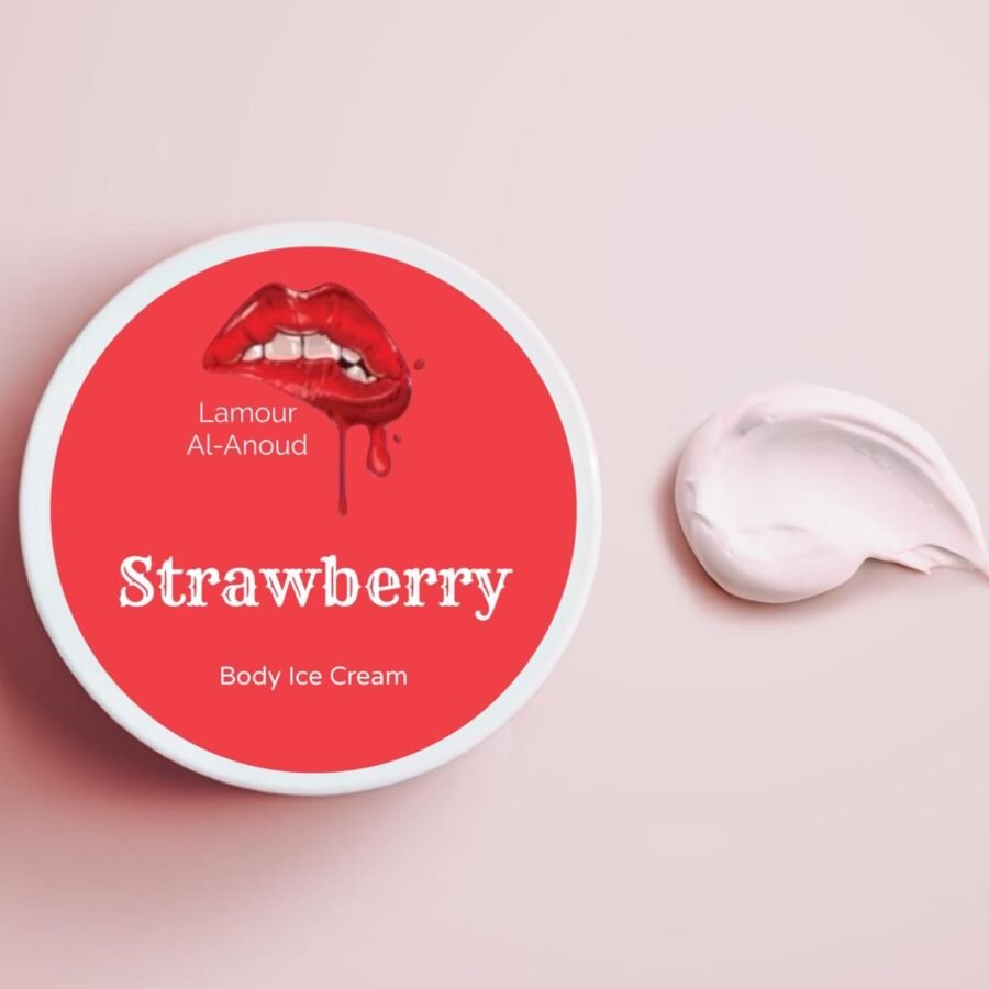 Strawberry ice-cream زبدة التذوق