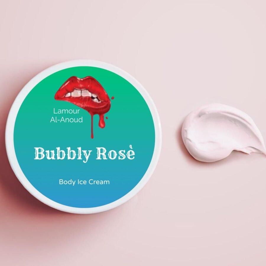 Bubbly Rosè ice-cream زبدة التذوق
